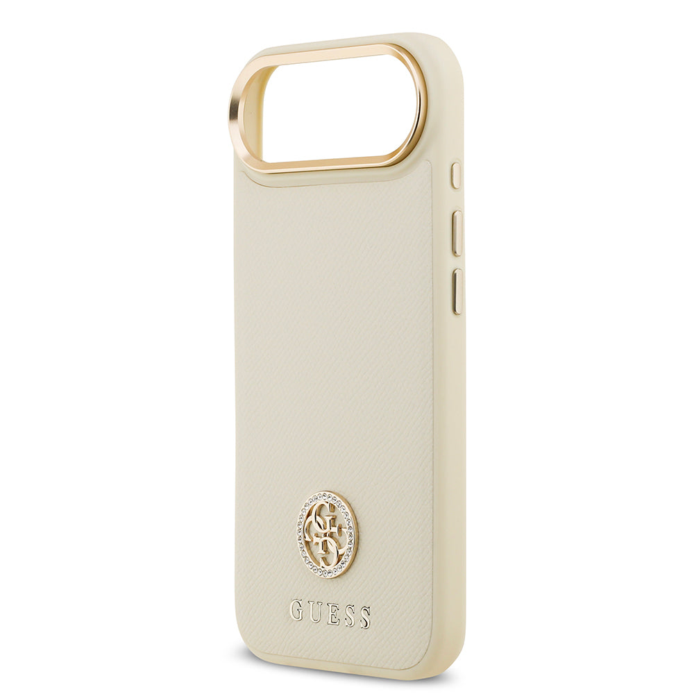 iPhone 17 Air Kılıf Guess Orjinal Lisanslı M-safe Şarj Özellikli Grained Yazı ve Taşlı 4G Logolu Kılıf iPhone 17 Air Kılıf Guess Orjinal Lisanslı M-safe Şarj Özellikli Grained Yazı ve Taşlı 4G Logolu Kılıf